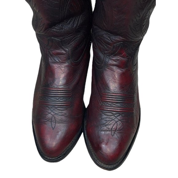 Durango Men's Wine Mahogany Burgundy Leather Western Cowboy Boots Sz 9EE SW4225 - Picture 3 of 10